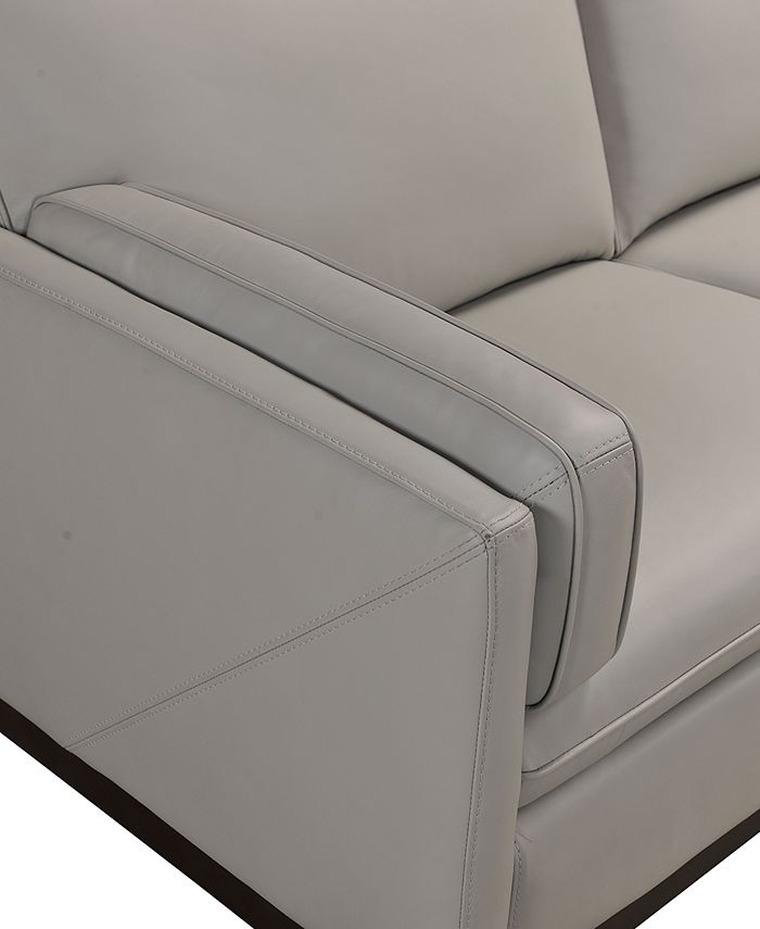 Furniture Virton 136" 4Pc. Leather Chaise Sectional Sofa, Created for