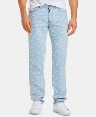 lacoste all over print jeans