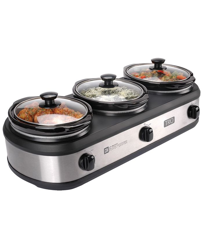TRU 3 x 1.5Quart Triple Slow Cooker & Reviews Small Appliances Kitchen Macy's