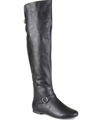gray tall boots wide calf