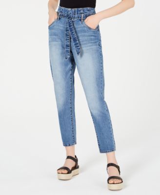 tie high waisted jeans