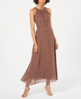 adrianna papell polka dot dress