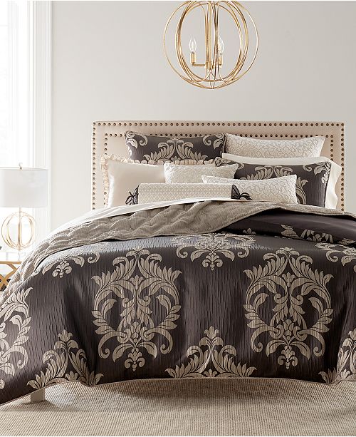 Hotel Collection Classic Flourish Damask Jacquard Bedding Collection Created For Macy S Reviews Bedding Collections Bed Bath Macy S