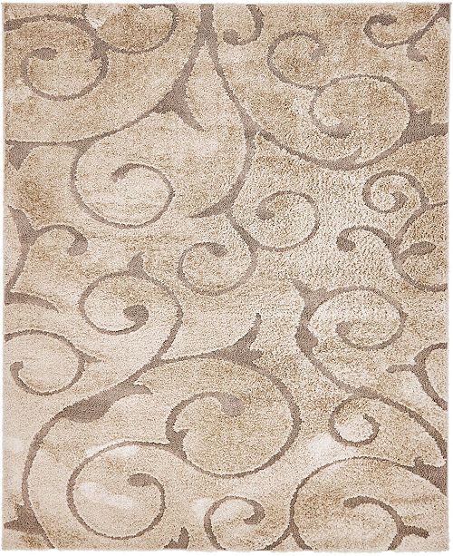Bridgeport Home Malloway Shag Mal1 Light Brown 8 X 10 Area Rug Reviews Rugs Macy S