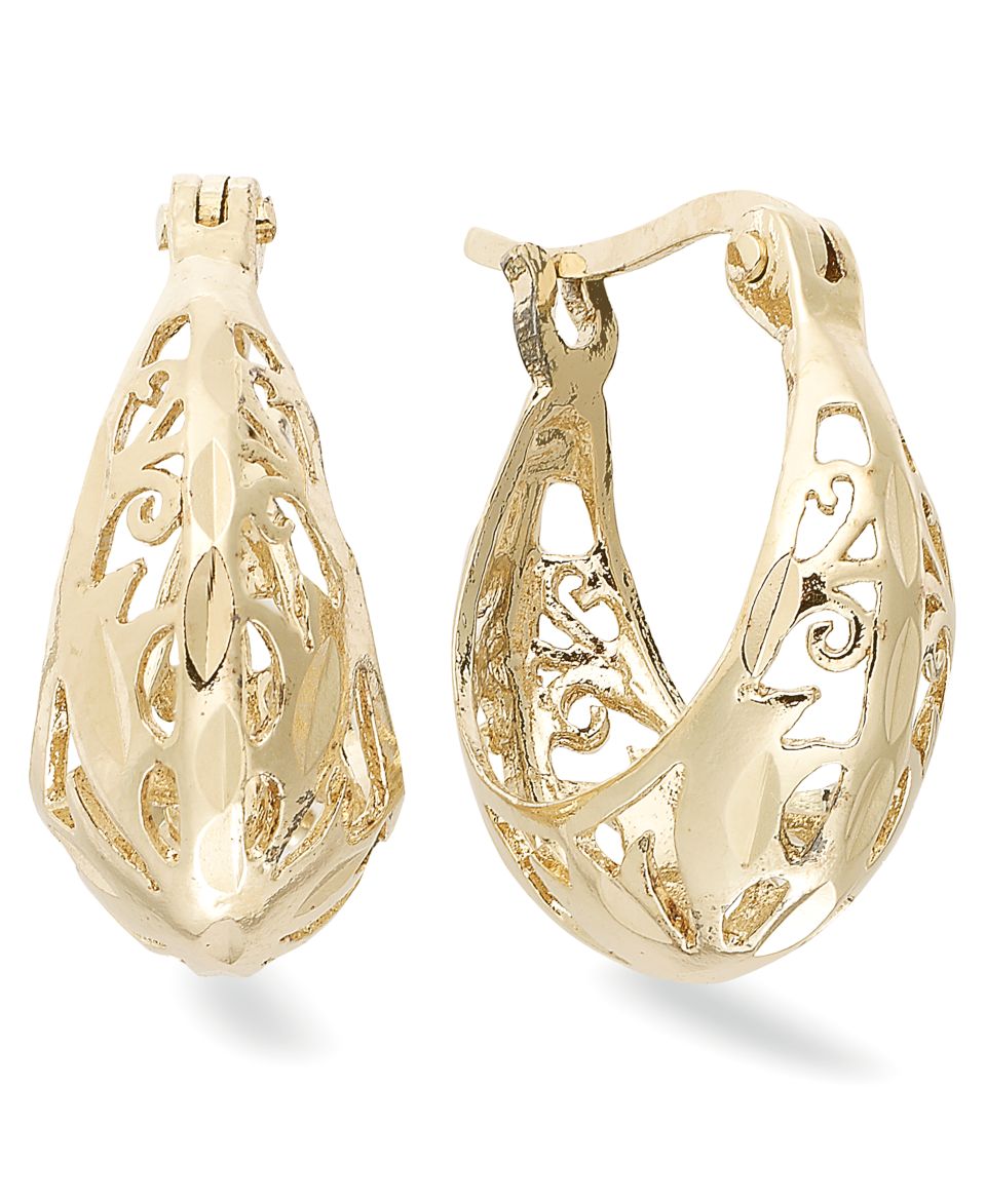 Giani Bernini 24k Gold Over Sterling Silver Earings, Double Teardrop