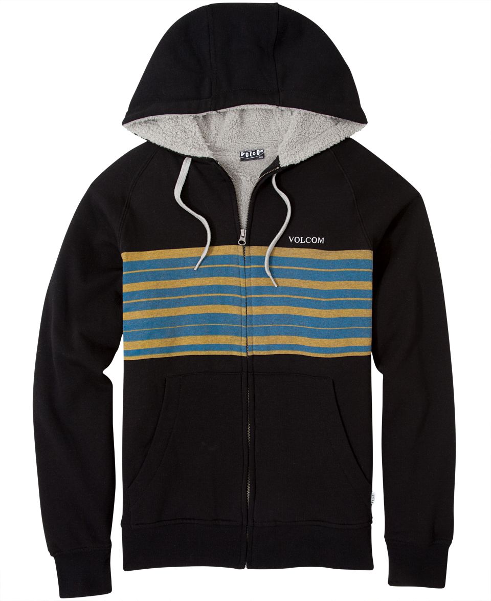 Volcom Zip Up Lined Fleece, Totes