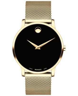 Movado Men's Swiss Museum Gold-Tone PVD 