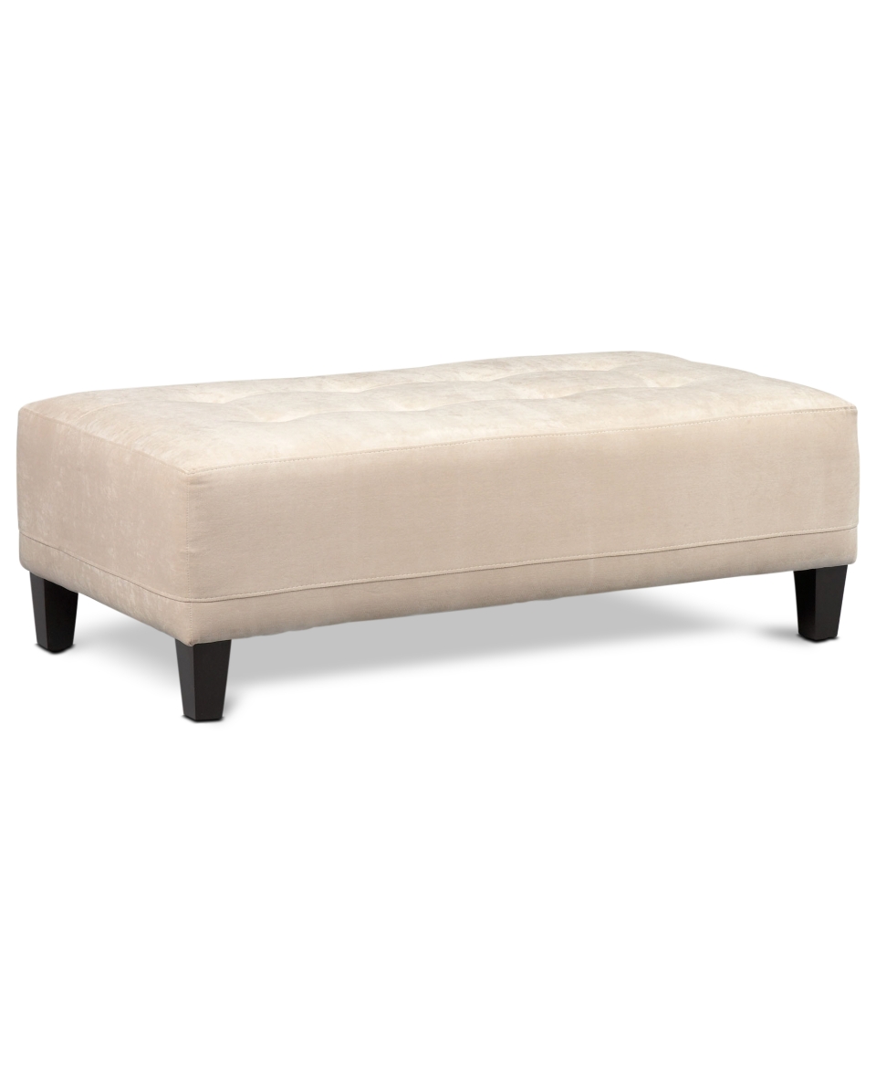 Dustin Fabric Bench Ottoman, 49W x 26D x 17H