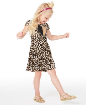 little girl leopard dress