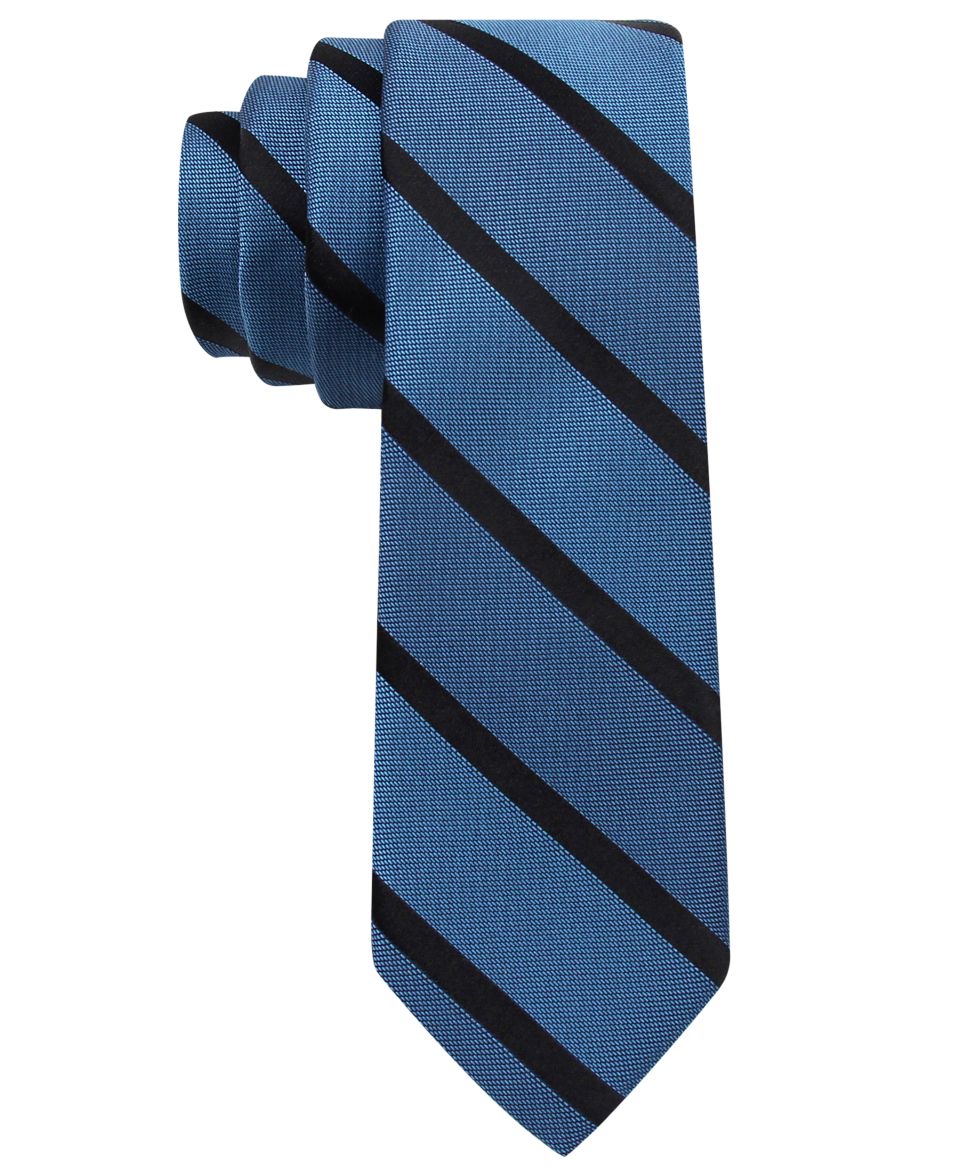 Calvin Klein Tie, Skinny Technic Bright Color Block   Mens Ties   