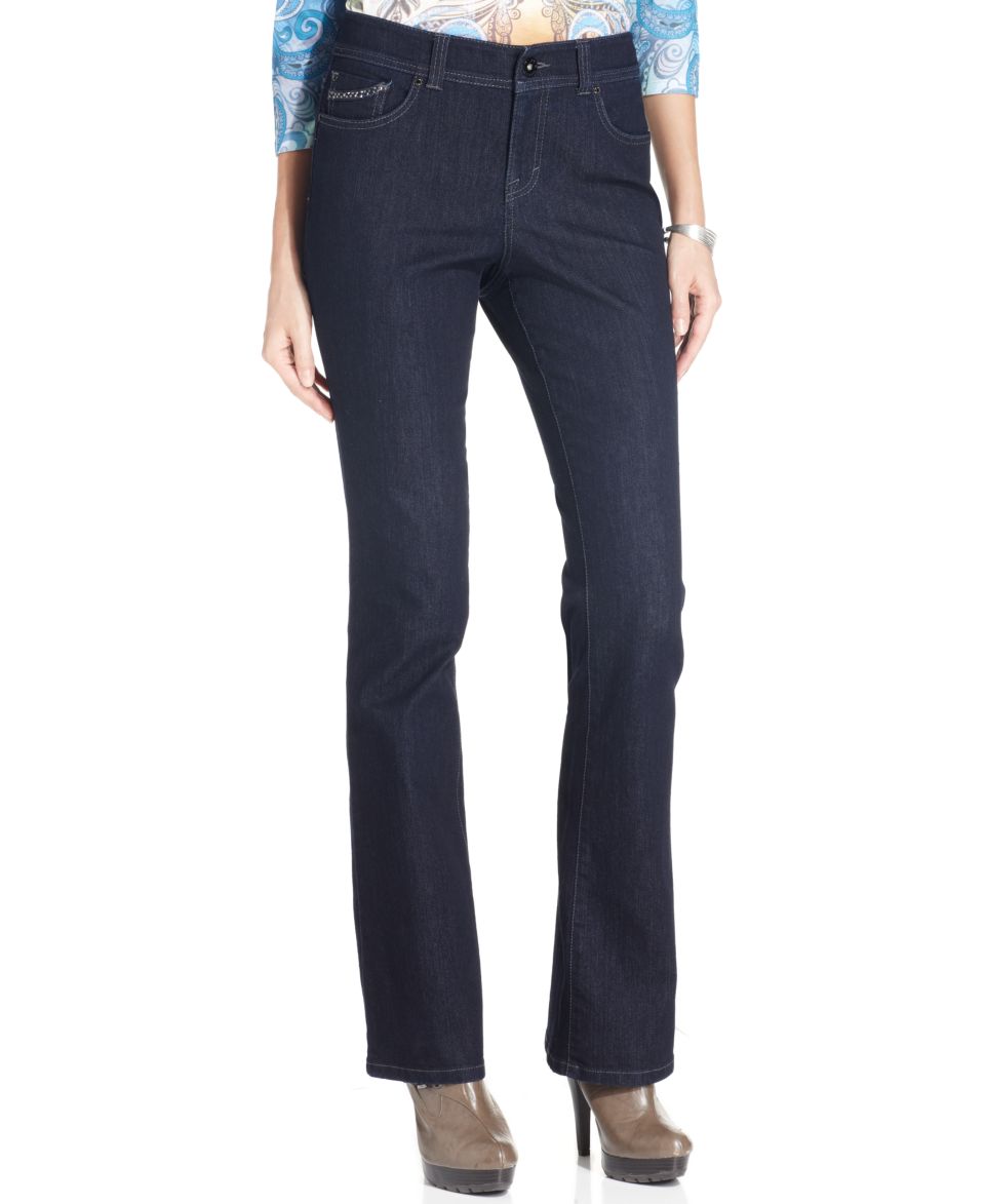 Style&co. Petite Jeans, Comfort Waist Straight Leg, Rinse Wash