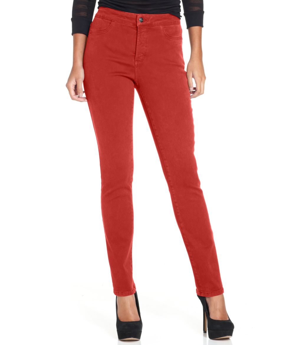 Not Your Daughters Jeans, Sheri Skinny Printed Jeans, Red Wash