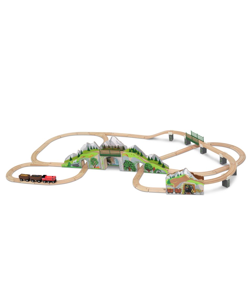 Melissa and Doug Kids Toys, Mountain Tunnel Train Set