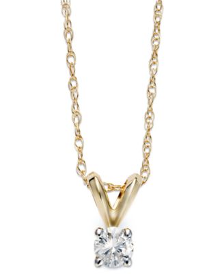 10k gold diamond pendant