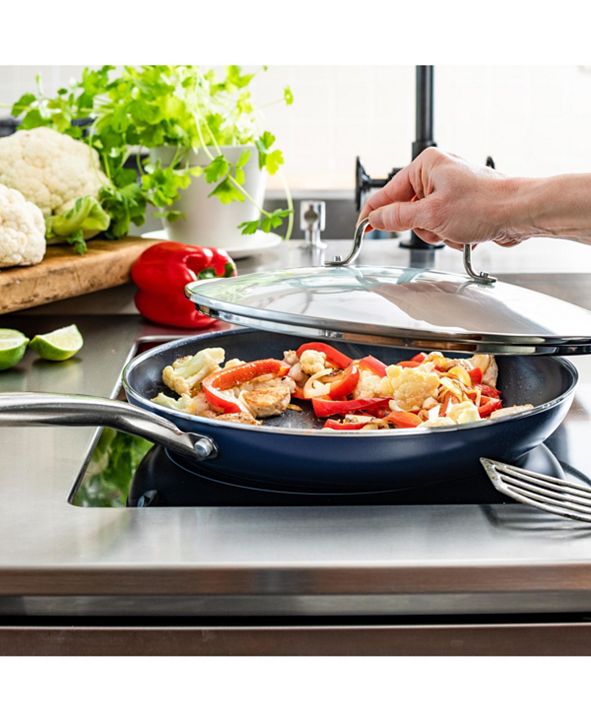 Blue Diamond Diamond-Infused 12" Frying Pan with Lid ...