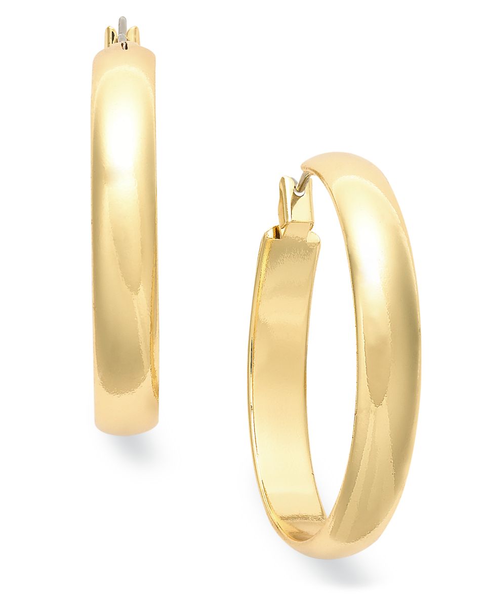 Charter Club Earrings, Gold Tone Large Hoop Earrings   Fashion Jewelry