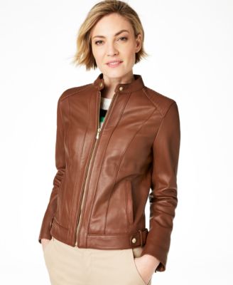 macy ladies leather coats