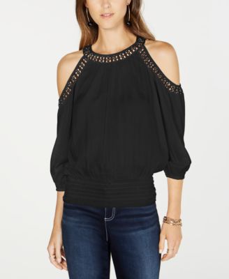 macys cold shoulder blouses