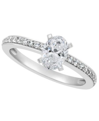 1 carat oval diamond engagement ring