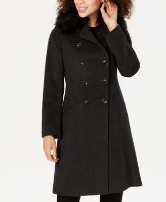 macy's double breasted coat