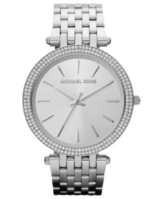 michael kors stainless steel women's watch