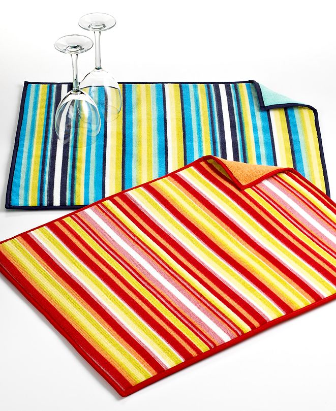 Fiesta Dish Drying Mat, Vertical Stripe & Reviews Table Linens