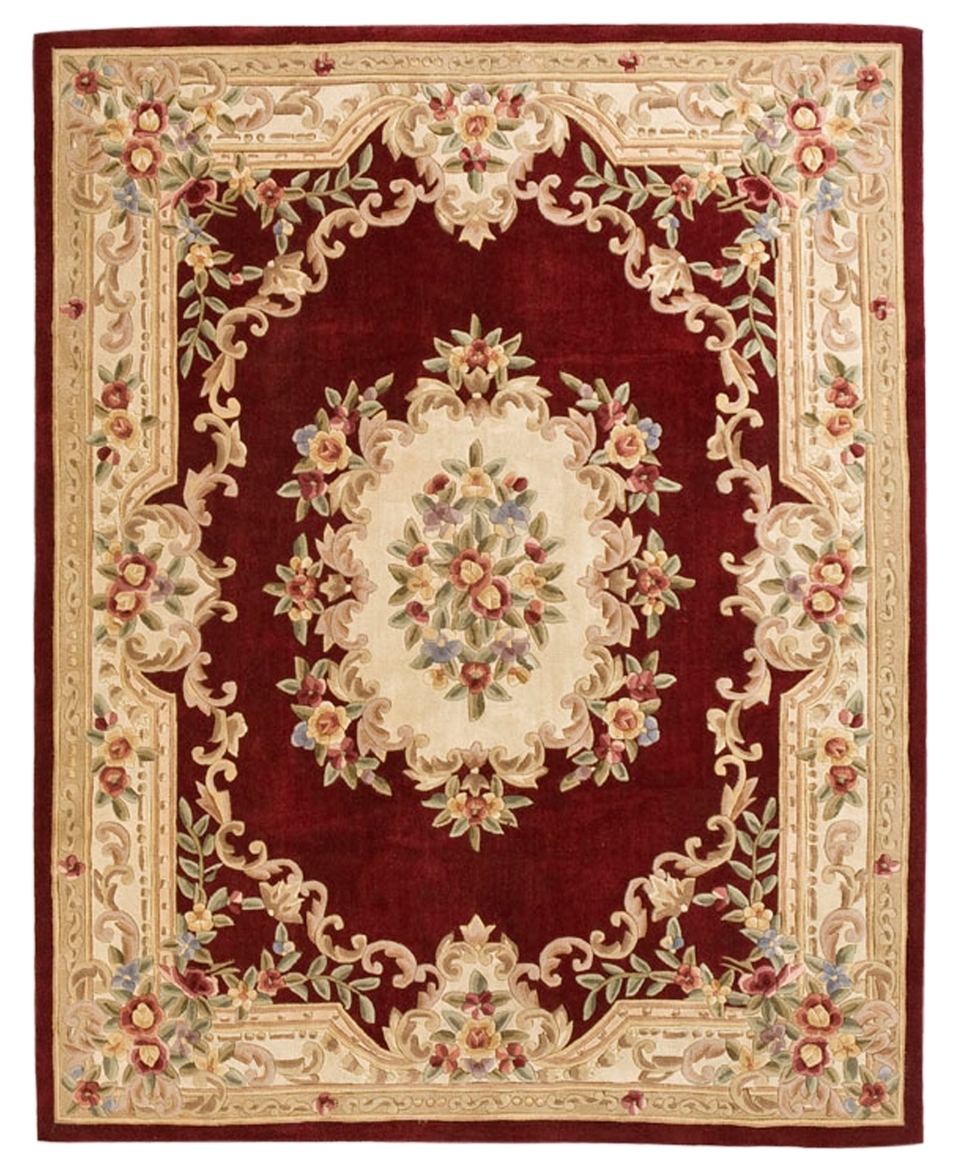 MANUFACTURERS CLOSEOUT Kenneth Mink Area Rug, Jade Limited Burgundy