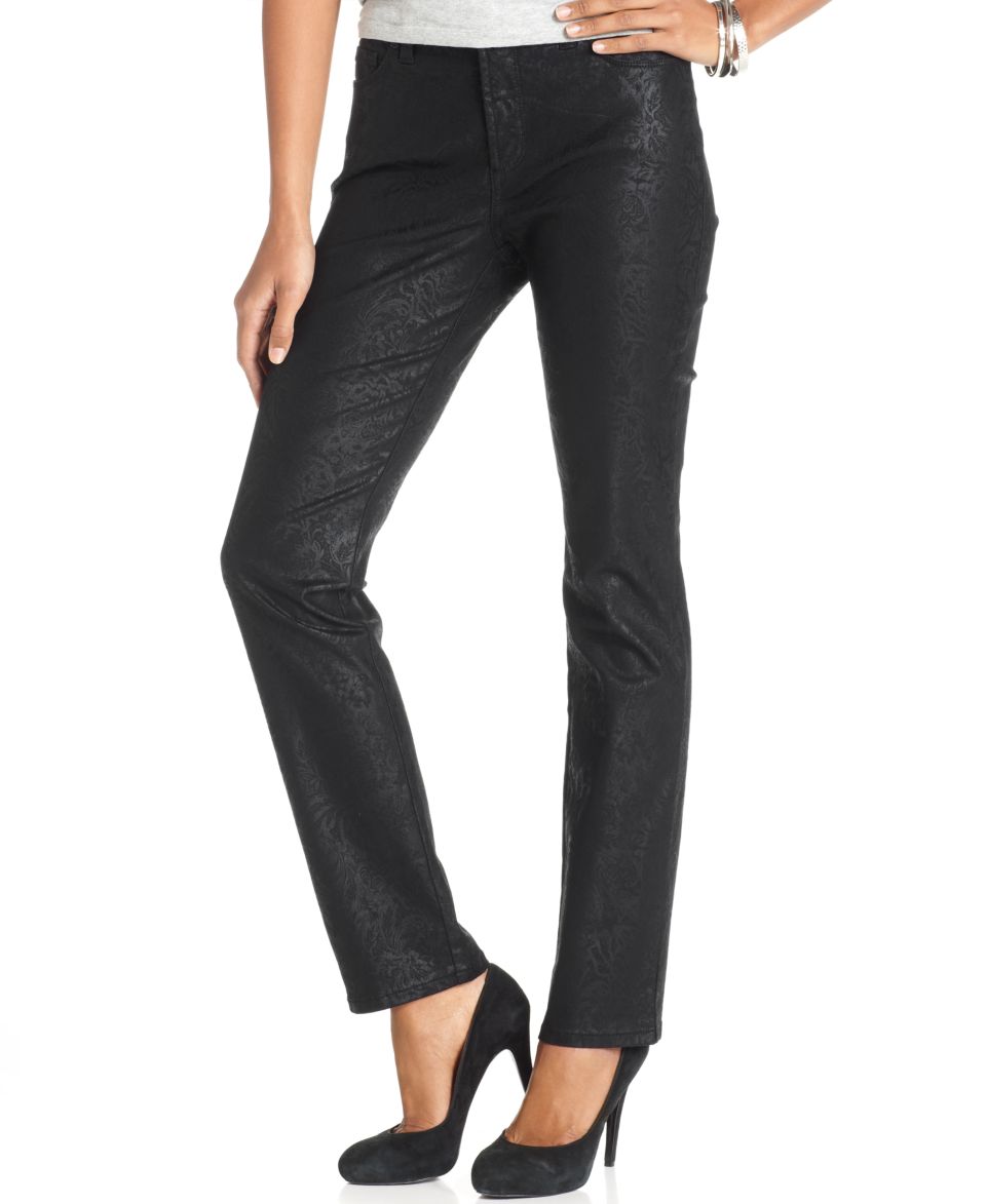 Not Your Daughters Jeans, Sheri Skinny Jeans, Black Metallic Wash