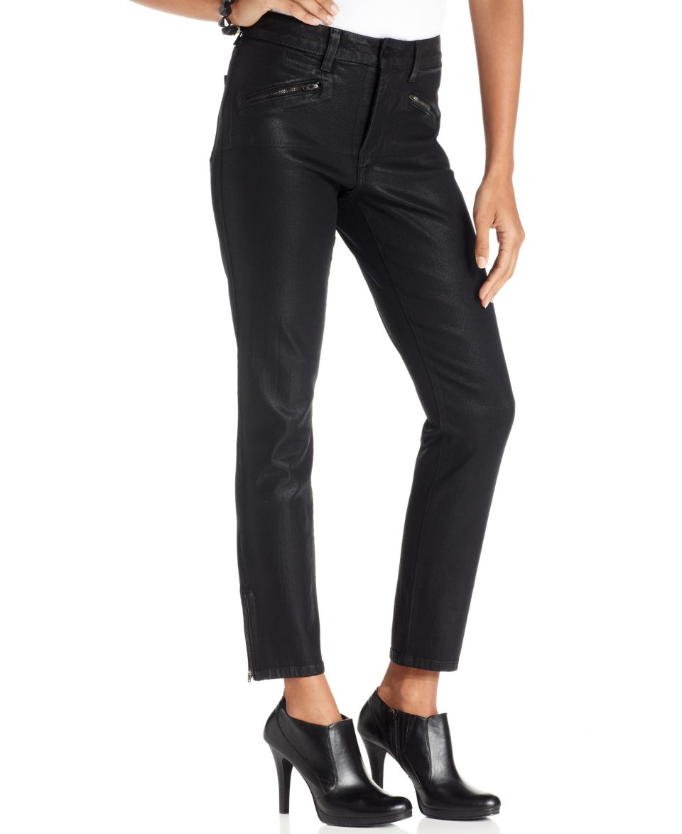 Not Your Daughters Jeans, Sheri Skinny Jeans, Black Metallic Wash