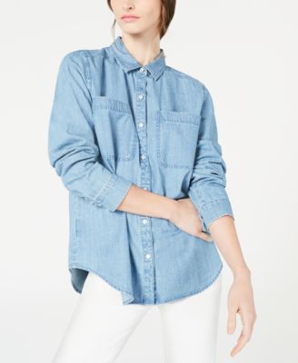 eileen fisher denim shirt