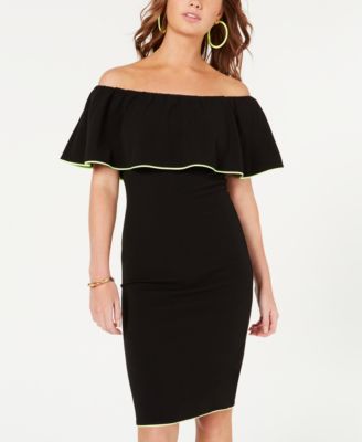 macys one shoulder dress