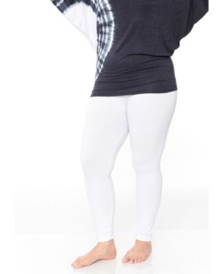 women's plus size white leggings