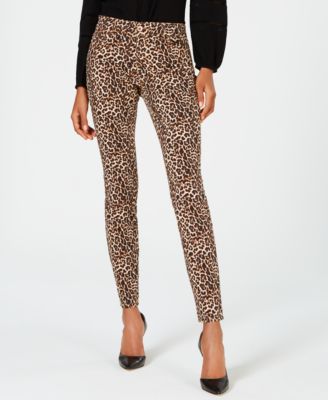 jeans with leopard