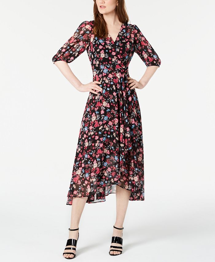calvin klein floral gown