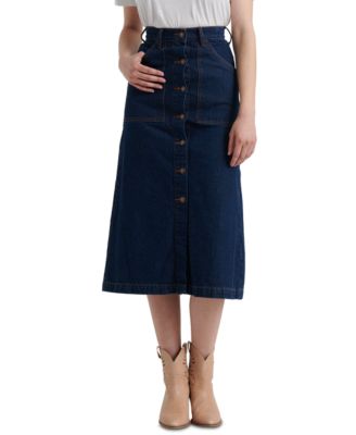 macys jean skirts