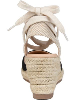 journee collection monte espadrille wedge sandal