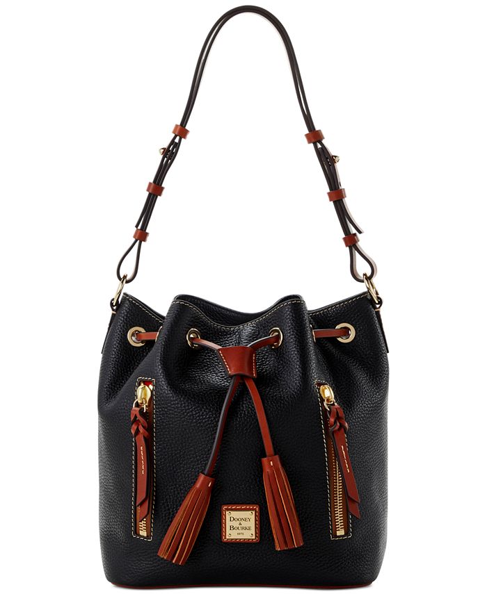 Dooney & Bourke Pebble Leather Cooper Drawstring Bag & Reviews