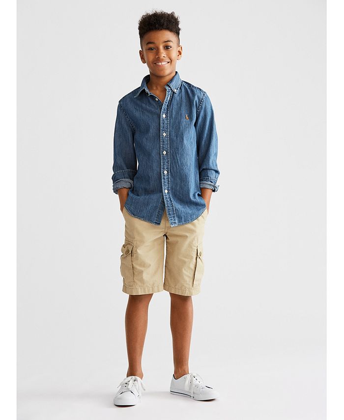 Polo Ralph Lauren Big Boys Chambray Shirt & Shorts & Reviews