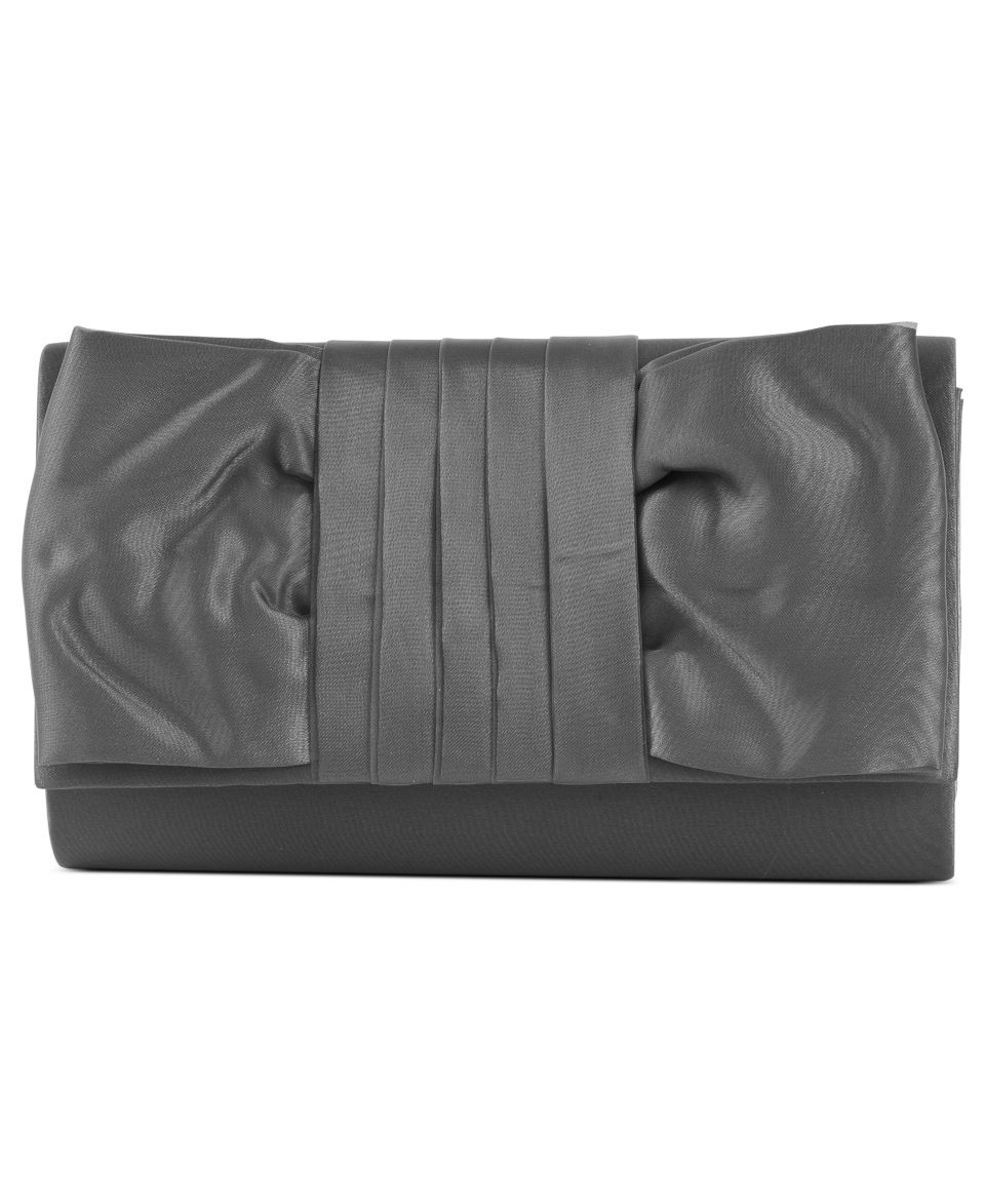 Jessica McClintock Handbag, Satin Rosette Evening Clutch