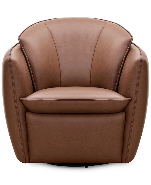 Furniture Chanute 32 Leather Accent Chair Created For Macy S Reviews Chairs Furniture Macy S