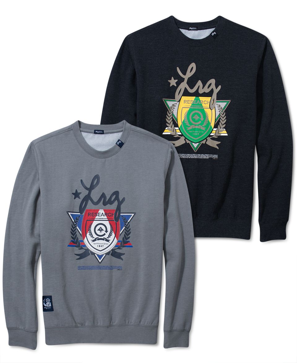 LRG Big and Tall Crew Neck Fleece, Very Denim Friendly Sweatshirt