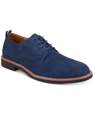 tommy hilfiger blue suede shoes