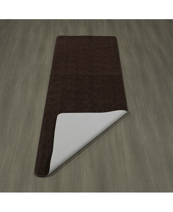 Ottomanson Softy Collection Solid NonSlip Kitchen/Bath Rug, 26" x 72