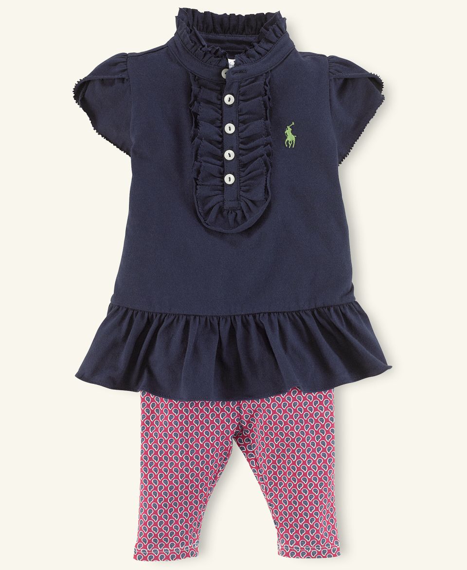 Ralph Lauren Baby Set, Baby Girls Plaid Tunic and Legging Set   Kids