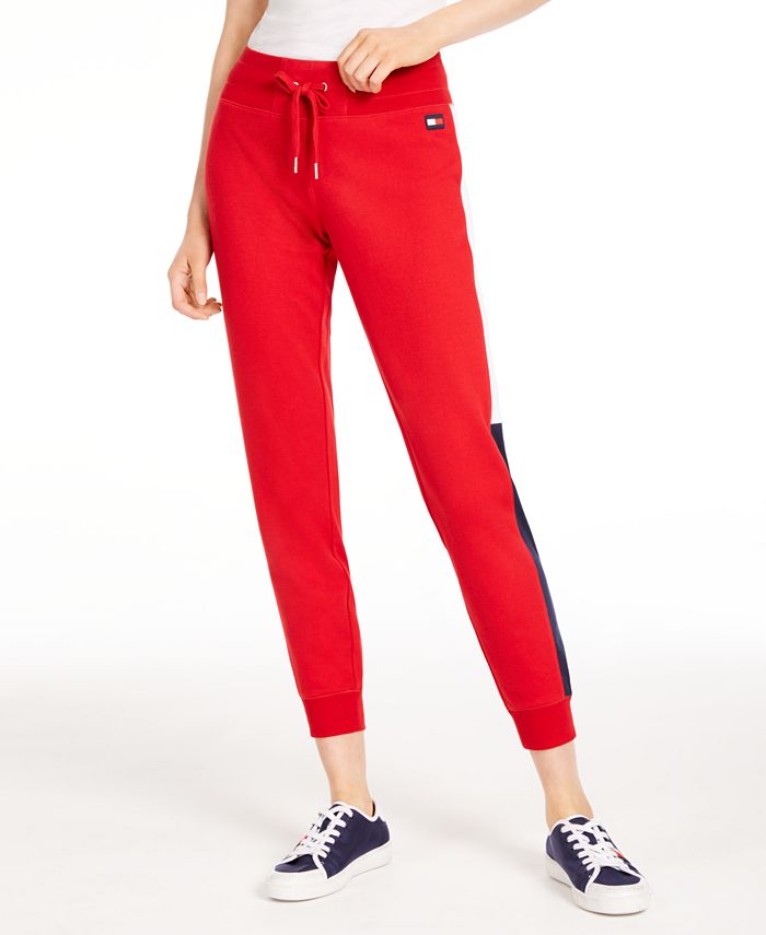 tommy hilfiger logo jogger pants