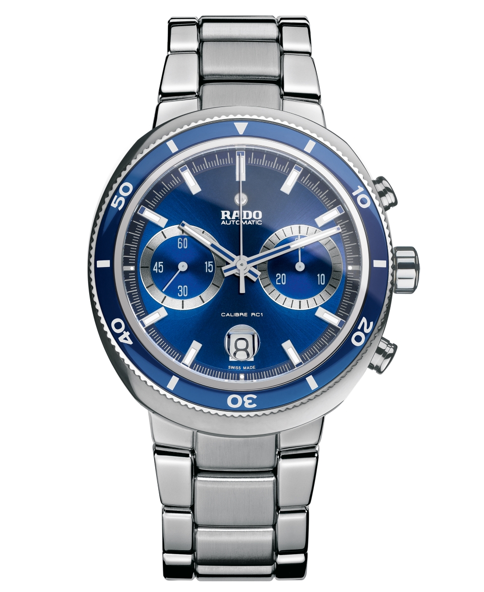 Rado Watch, Mens Swiss Automatic Chronograph D Star 200 Stainless