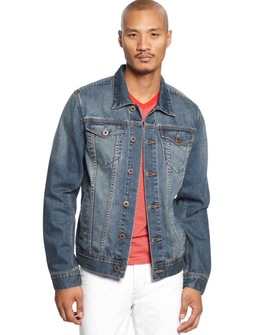 Rocawear Jacket, Jones Midnight Wash Jean Jacket   Mens