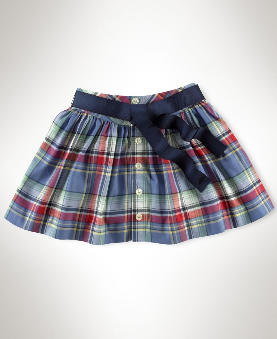 Ralph Lauren Kids Skirt, Girls Chambray Button Front Skirt   Kids