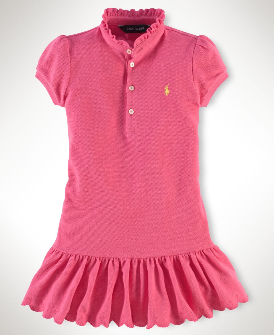 Ralph Lauren Kids Dress, Little Girls Colorblock Polo Dress   Kids