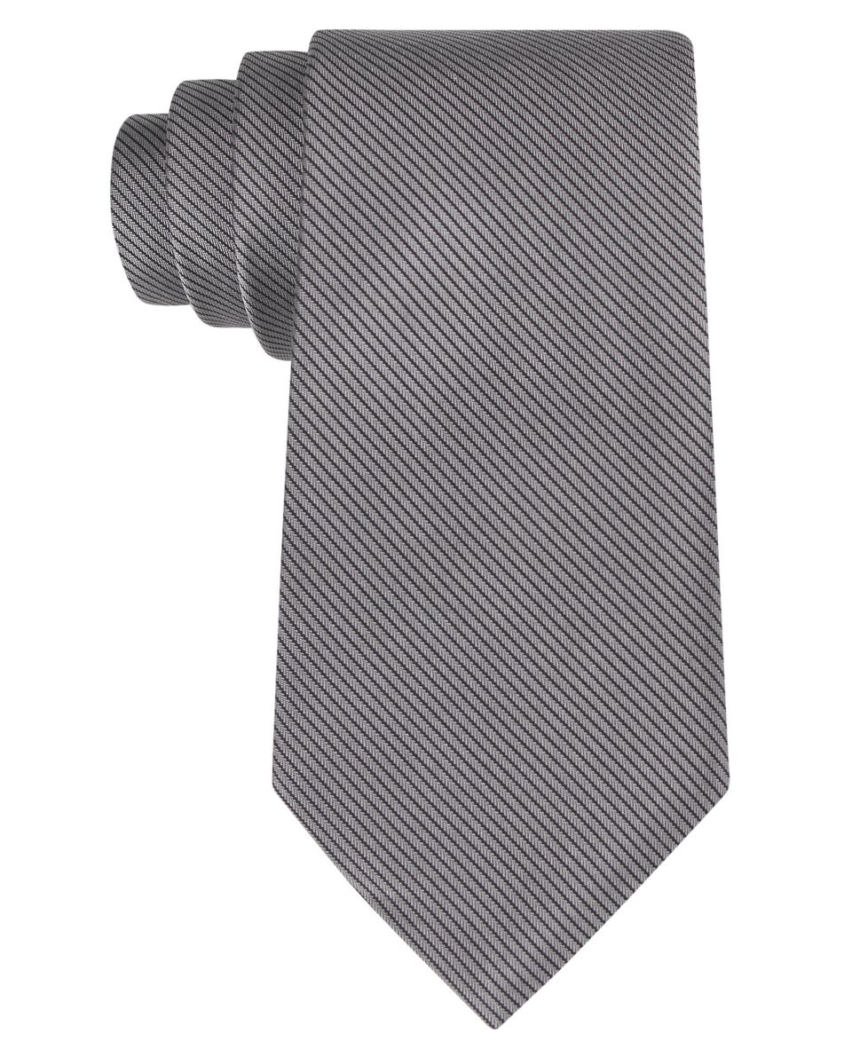 Calvin Klein Tie, Striation Solid   Mens Ties